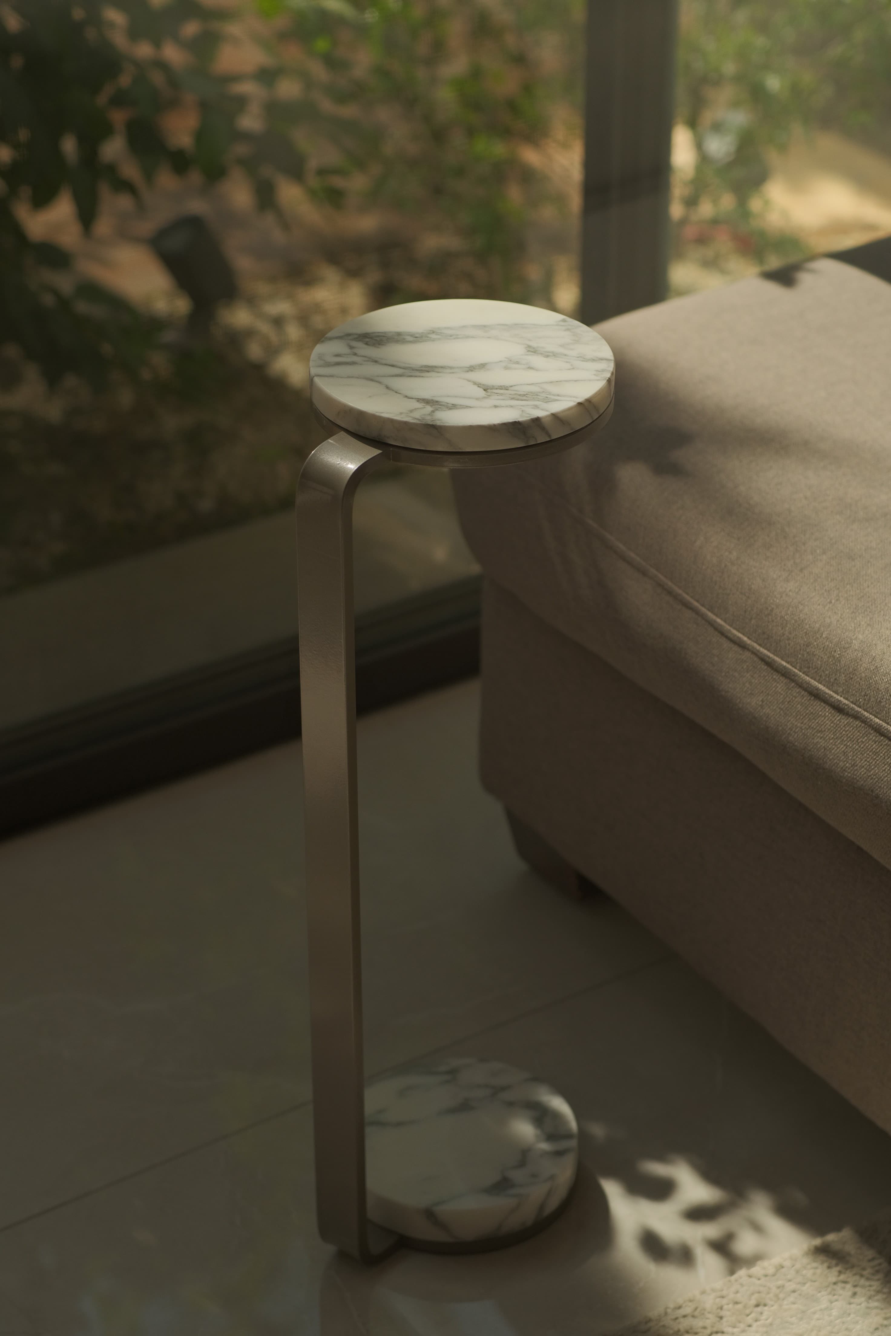 Carrara Titanium Frank Drink Table product image 2