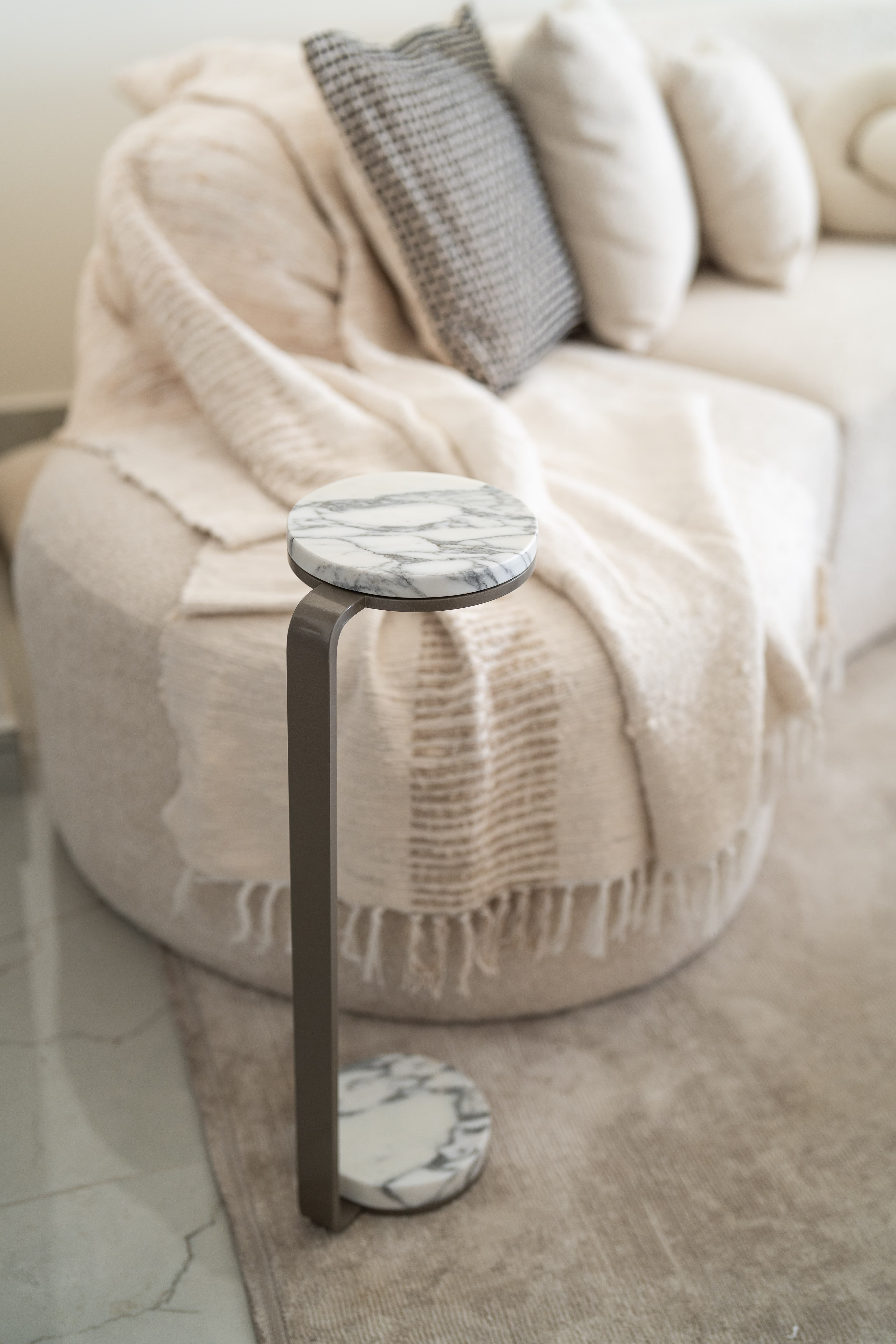 Carrara Titanium Frank Drink Table product image 3